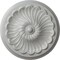 Ekena Millwork Flower Spiral Ceiling Medallion (Fits Canopies up to 2"), Hand-Painted Frost, 12 1/4"OD x 2 1/4"P CM12FLFRF - alternate 1